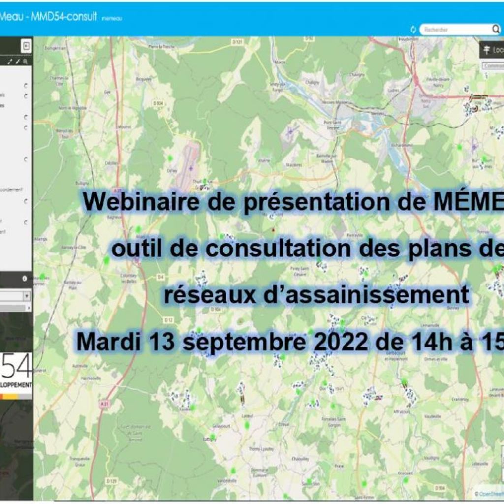 Webinaire de présentation de MÉMEAU du 13/09/2022